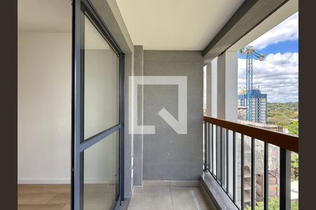 Sacada Sala de apartamento para alugar com 1 quarto, 29m² em Brooklin Paulista, São Paulo