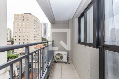 Varanda de kitnet/studio para alugar com 1 quarto, 21m² em Vila Mariana, São Paulo