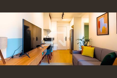 Sala de apartamento para alugar com 1 quarto, 32m² em Perdizes, São Paulo