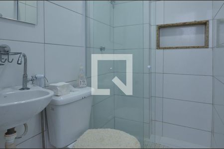 Banheiro de kitnet/studio para alugar com 1 quarto, 35m² em Recreio dos Bandeirantes, Rio de Janeiro
