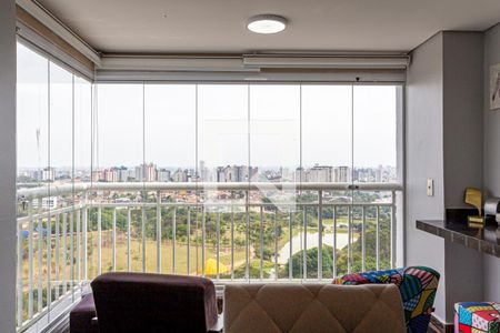 Varanda da Sala de apartamento à venda com 2 quartos, 67m² em Vila Eldízia, Santo André