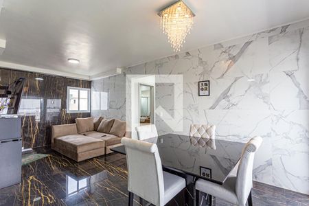 Sala de apartamento à venda com 2 quartos, 67m² em Vila Eldízia, Santo André