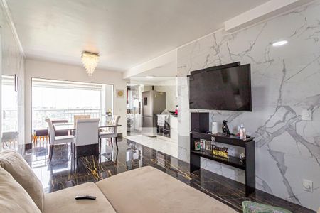 Sala de apartamento à venda com 2 quartos, 67m² em Vila Eldízia, Santo André