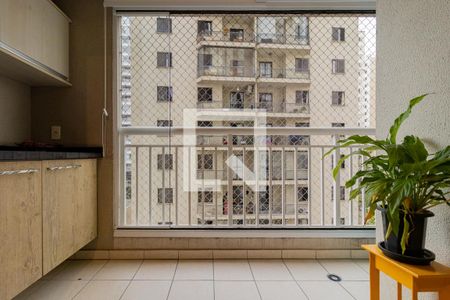 Varanda da Sala de apartamento à venda com 2 quartos, 59m² em Vila Andrade, São Paulo