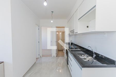 Sala, cozinha e área de serviço de apartamento para alugar com 2 quartos, 35m² em Jaraguá, São Paulo