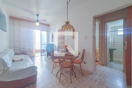 Sala de apartamento para alugar com 1 quarto, 55m² em Centro, Guarujá