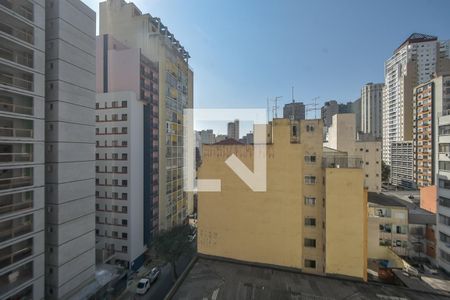 Vista do Quarto de apartamento para alugar com 1 quarto, 26m² em Vila Buarque, São Paulo