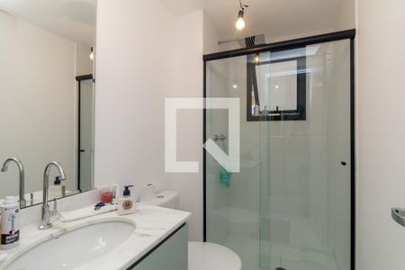 Banheiro de apartamento para alugar com 1 quarto, 27m² em Vila Buarque, São Paulo