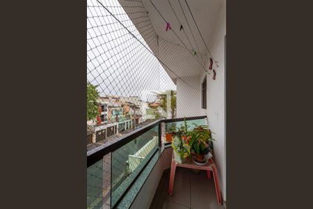 Varanda da Sala de apartamento para alugar com 3 quartos, 99m² em Vila Alzira, Santo André