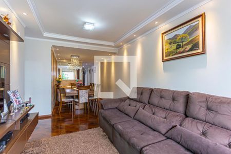 Sala de apartamento para alugar com 3 quartos, 99m² em Vila Alzira, Santo André