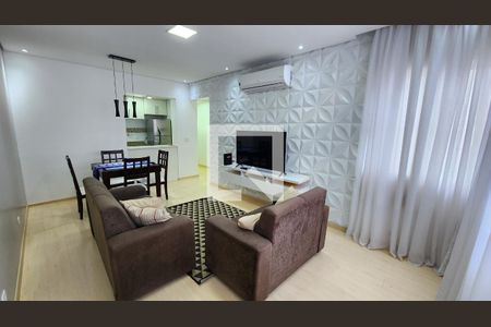 Sala de apartamento para alugar com 2 quartos, 60m² em Gonzaga, Santos