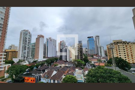 Vista da Sala de apartamento para alugar com 2 quartos, 60m² em Gonzaga, Santos