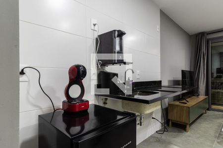 Cozinha de kitnet/studio para alugar com 1 quarto, 26m² em Sumarezinho, São Paulo