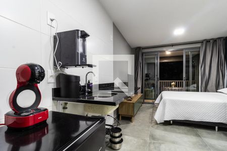 Sala Cozinha de kitnet/studio para alugar com 1 quarto, 26m² em Sumarezinho, São Paulo