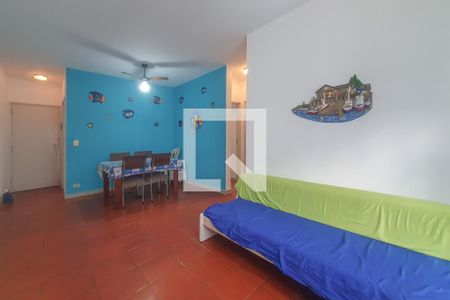 Sala de apartamento para alugar com 2 quartos, 76m² em Jardim Vitoria, Guarujá