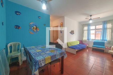 Sala de apartamento para alugar com 2 quartos, 76m² em Jardim Vitoria, Guarujá
