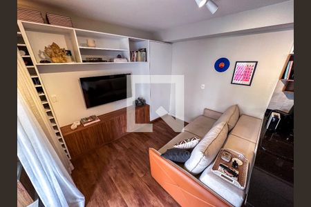 Sala - Detalhe de apartamento para alugar com 1 quarto, 40m² em Vila Pompéia, São Paulo