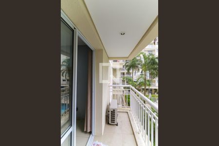 Varanda da Sala de apartamento para alugar com 1 quarto, 40m² em Panamby, São Paulo