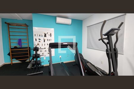 Área comum - Academia de apartamento para alugar com 1 quarto, 50m² em Vila Matias, Santos