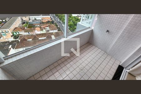 Varanda da Sala de apartamento para alugar com 1 quarto, 50m² em Vila Matias, Santos