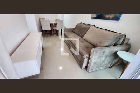 Sala de apartamento para alugar com 1 quarto, 50m² em Vila Matias, Santos