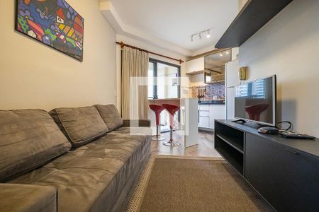 Sala/Cozinha de apartamento para alugar com 1 quarto, 31m² em Pinheiros, São Paulo
