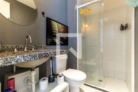 Banheiro de kitnet/studio à venda com 1 quarto, 27m² em Campos Elíseos, São Paulo