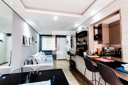 Sala de casa de condomínio à venda com 3 quartos, 110m² em Jardim, Santo André