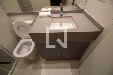 Studio para alugar com 25m², 1 quarto e sem vaga Studio para alugar com 25m², 1 quarto e sem vagaBanheiro