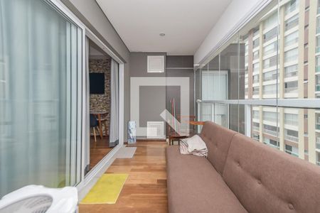 Studio à venda com 35m², 1 quarto e 1 vagaVaranda