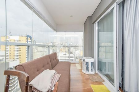 Studio à venda com 35m², 1 quarto e 1 vagaVaranda