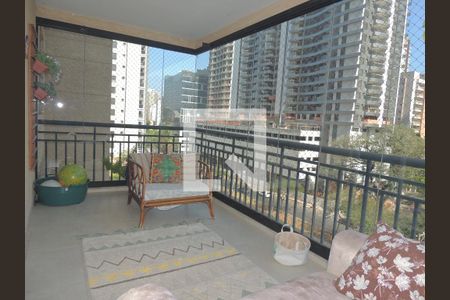 Varanda de apartamento à venda com 3 quartos, 125m² em Brooklin, São Paulo