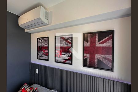 Detalhe Quarto de kitnet/studio para alugar com 1 quarto, 24m² em Brooklin Paulista, São Paulo