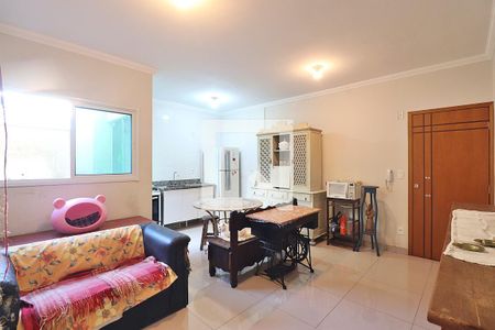 Sala de apartamento à venda com 3 quartos, 73m² em Vila Metalúrgica, Santo André
