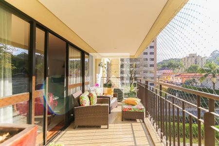 Varanda da Sala de apartamento à venda com 3 quartos, 191m² em Real Parque, São Paulo
