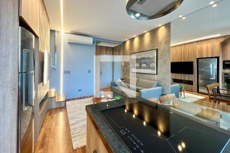 Sala de apartamento para alugar com 1 quarto, 64m² em Vila Olímpia, São Paulo