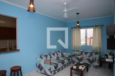Sala de apartamento para alugar com 3 quartos, 104m² em Vila Tupi, Praia Grande
