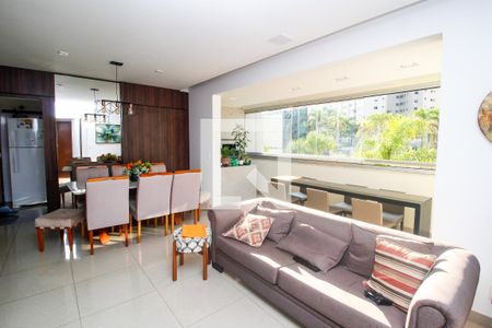 Sala de apartamento à venda com 3 quartos, 115m² em Vila da Serra, Nova Lima
