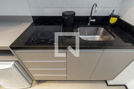 Cozinha de kitnet/studio para alugar com 1 quarto, 10m² em Campos Elíseos, São Paulo
