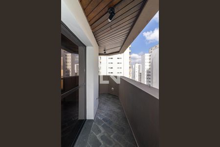 Varanda da Sala de apartamento para alugar com 3 quartos, 202m² em Indianópolis, São Paulo
