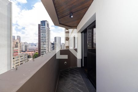 Varanda da Sala de apartamento para alugar com 3 quartos, 202m² em Indianópolis, São Paulo