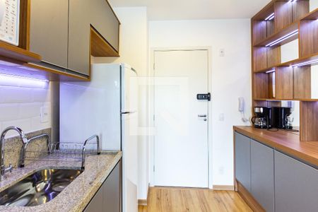 Sala/Cozinha de kitnet/studio para alugar com 1 quarto, 31m² em Moema, São Paulo