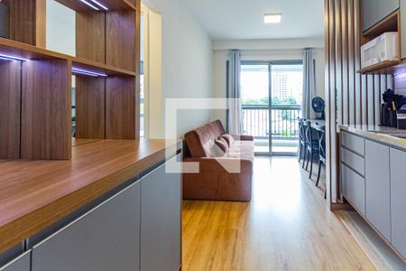 Sala/Cozinha de kitnet/studio para alugar com 1 quarto, 31m² em Moema, São Paulo