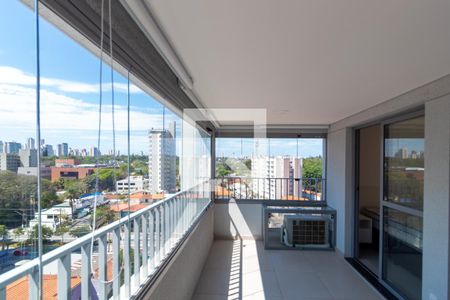 Varanda Gourmet  de apartamento para alugar com 1 quarto, 37m² em Jardim das Acácias, São Paulo