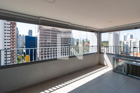 Varanda Gourmet  de apartamento para alugar com 1 quarto, 37m² em Jardim das Acácias, São Paulo