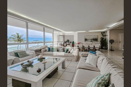 Sala de apartamento para alugar com 4 quartos, 300m² em Centro, Guarujá