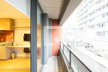 Studio para alugar com 25m², 1 quarto e sem vagaSacada