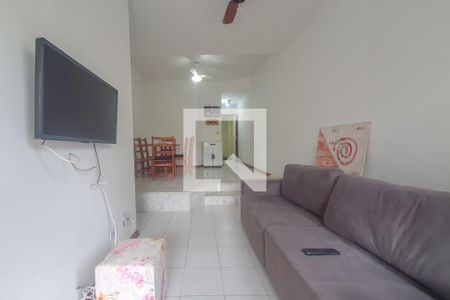 Sala de apartamento para alugar com 2 quartos, 78m² em Vila Júlia, Guarujá