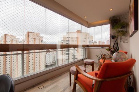 Varanda da Sala de apartamento à venda com 3 quartos, 163m² em Vila Andrade, São Paulo