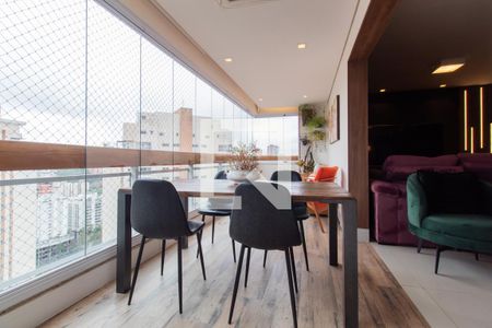 Varanda da Sala de apartamento à venda com 3 quartos, 163m² em Vila Andrade, São Paulo